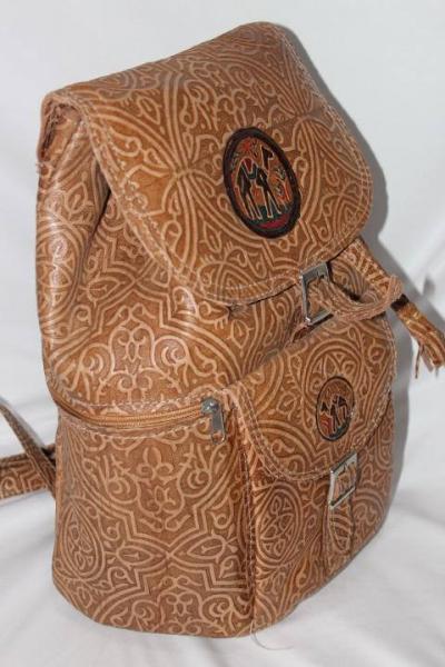 Moroccan leather bag, Leather backpack | Brown backpack big; backpack handmade