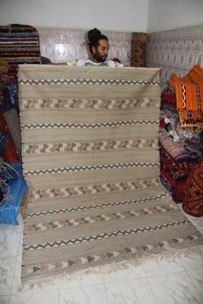 Vintage Kilim Berber rug bohemian design