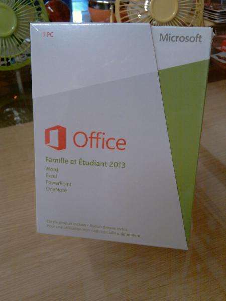 Office famille et tudiant 2013 pas cher  119 euro - cliquer sur l'image