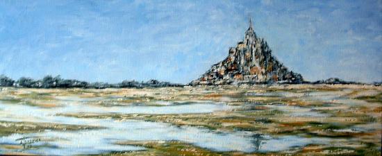 Le mont St Michel a mare basse