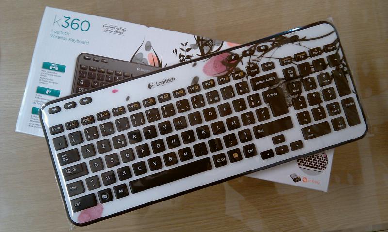 Logitech clavier sans fil K360 Fingerprint Flowers  27 