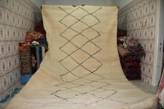 Beni Ourain - Tapis Marocain Moroccan Berber rug vintage rug moroccan carpet