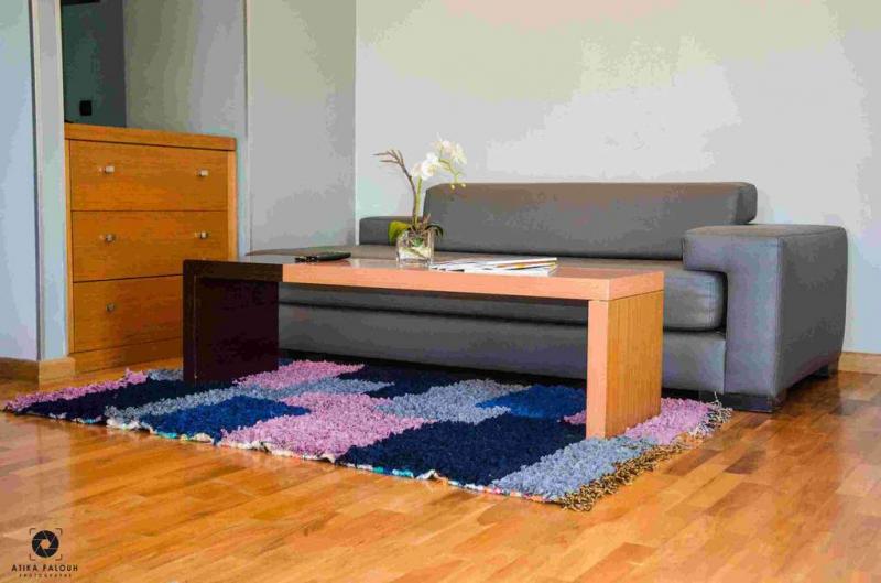 Colorful Boucherouite Rug : Moroccan Berber Rug