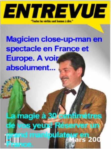 Spectacle de magie en close-up en France et cours  domicile Yannick Magic