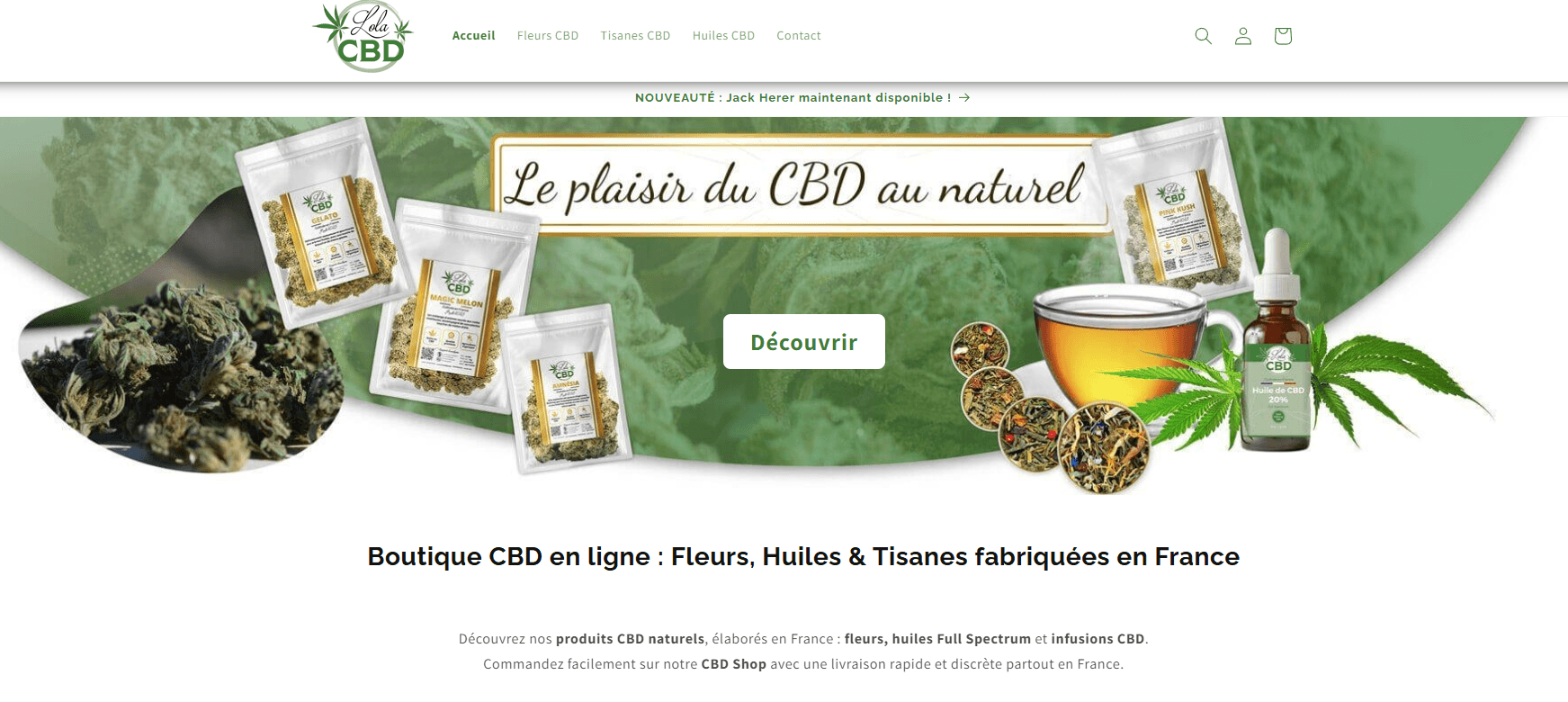 LOLA CBD � Huiles CBD, fleurs et bien-�tre naturel album